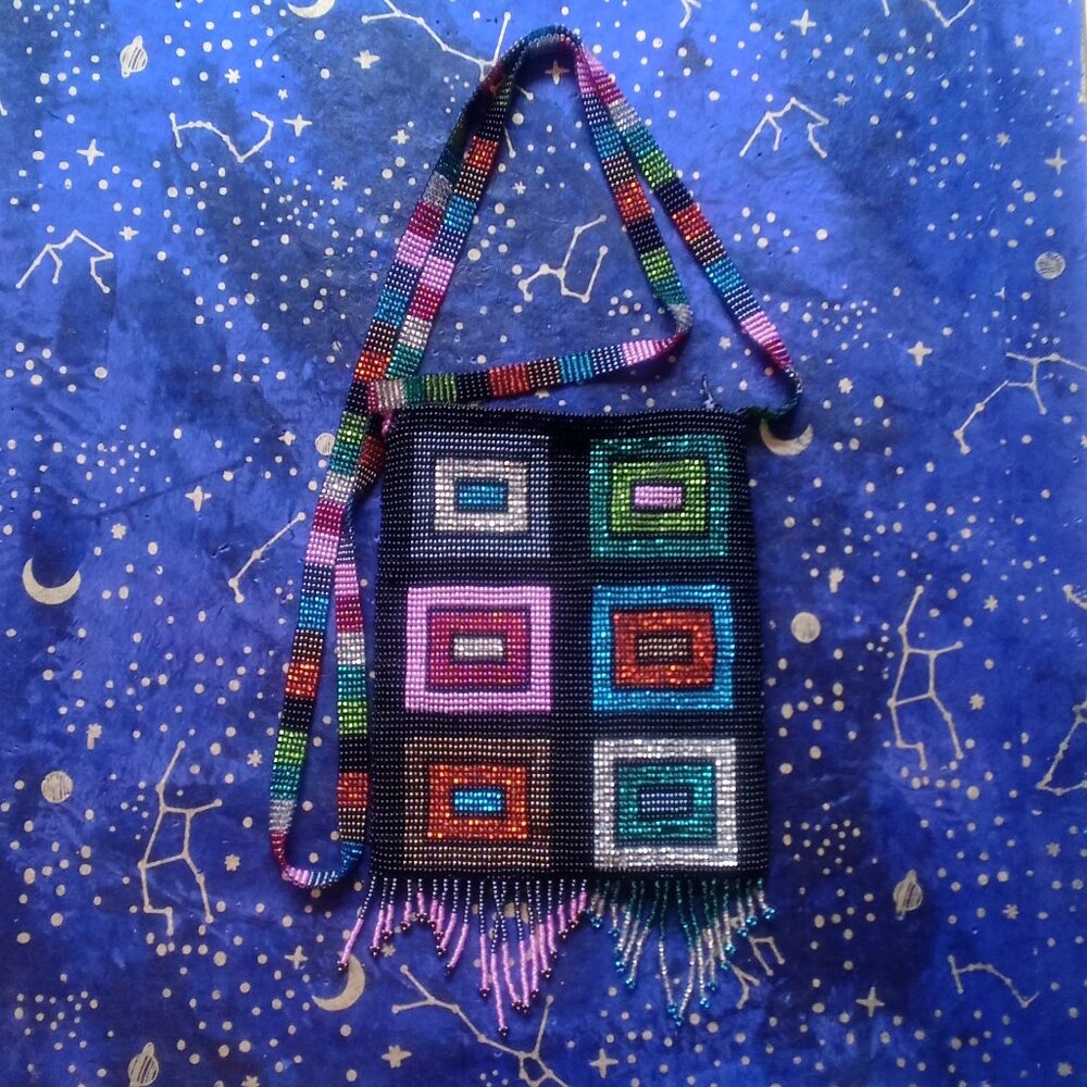Multi-colored Beaded Purse